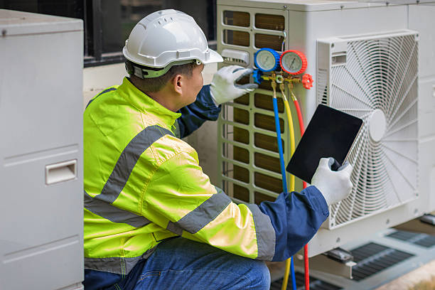 Professional Hvac Installation technician working in Rockland, MA